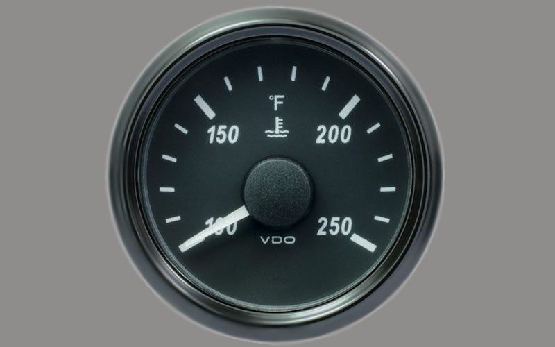 SingleViu Coolant Temperature Gauge 250°F